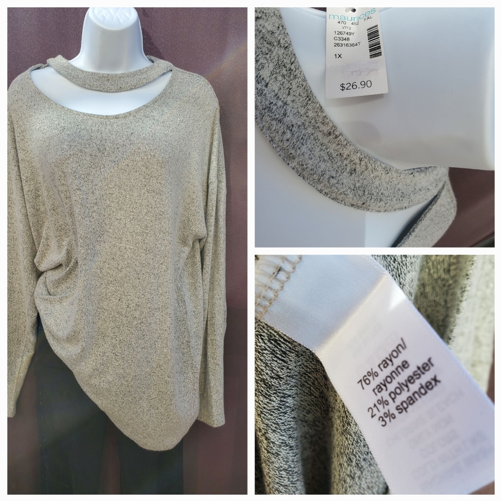 Open Chest Fall Sweater 1X